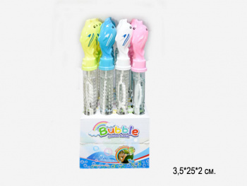 Пузыри мыльные арт. 2826/28-31/1801 Дельфин цвета микс 26 см (24 шт.) шоубокс•_