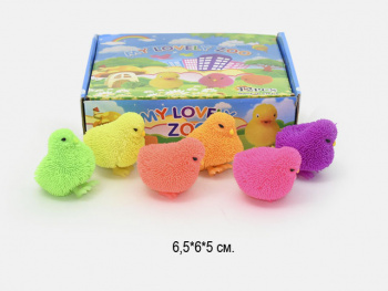 Антистресс арт. 2799-105 Цыпленок цвета микс (12 шт.) шоубокс•