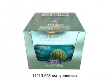 Конфета арт. 570467-5/570283 Карамель без сахара Мятный арбуз 15 г 10 шт. в кор.',