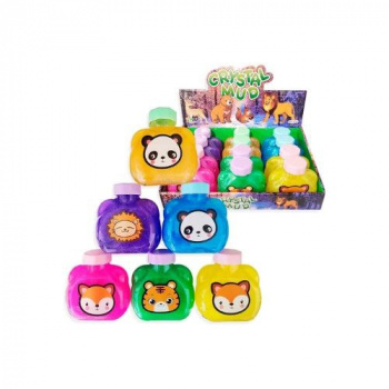 Лизун арт. 19-31 Банка "Зоопарк" 295 г 10*9,5 см (12 шт.) шоубокс