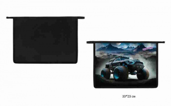 кс_Папка для тетрадей арт. 273352 ЮНЛАНДИЯ А4, 1 отделение пластик на молнии "Space driver"