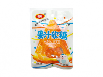 Конфета арт. 081405-1 Жевательные бобы "Апельсин" 35 г 20 шт. в прозрачной кор.'