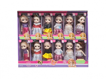 Кукла арт. LL066 Шарнирная в ассортименте (12 шт) в кор.=