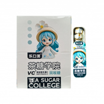 Конфета арт. 770523-5/770516-5 Леденец для горла с вит.С вкус "Жасминовый чай" 12,5 г 20 шт в кор.'