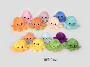 им Вывернушка арт. 0321-1 Осьминожка, цвета микс 20см. в пак.+