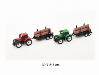 Трактор арт. 669-33 С прицепом инерц. в пак. 40*10*17
